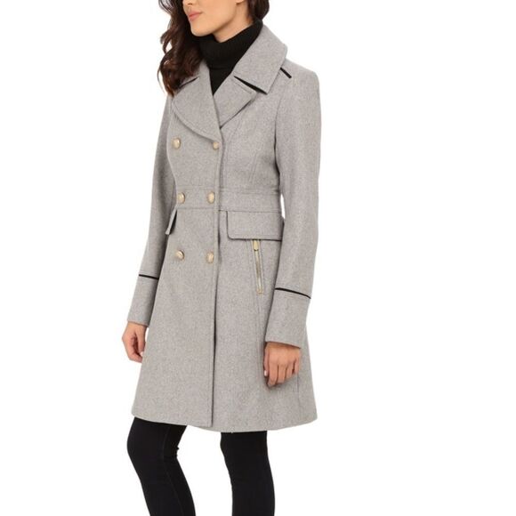 Vince Camuto Jackets & Blazers - Vince Camuto Light Gray Wool Coat Medium